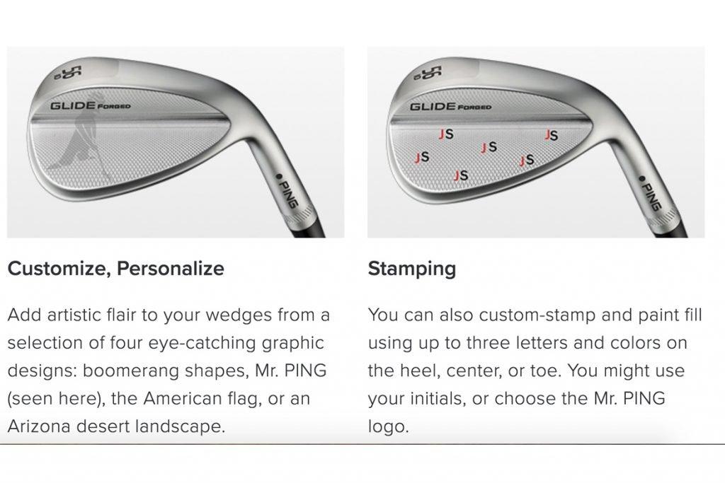 Golf Club Paint Fill, Wedge Stamping