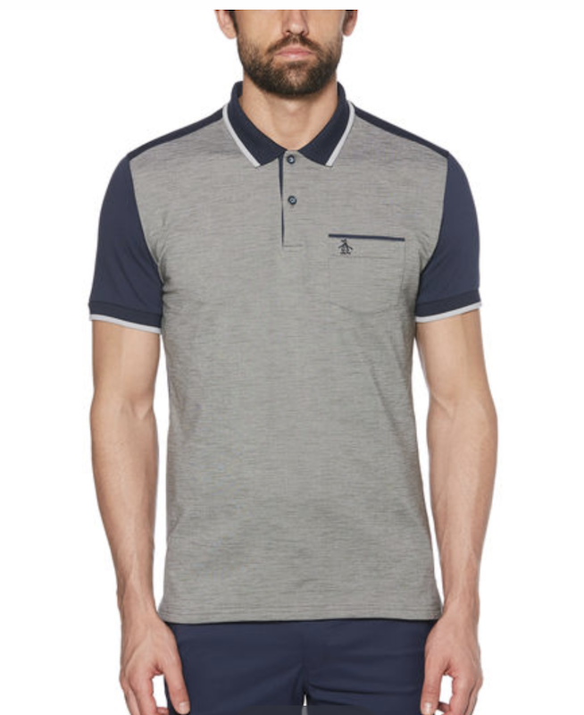 Golf shirt with penguin hot sale logo