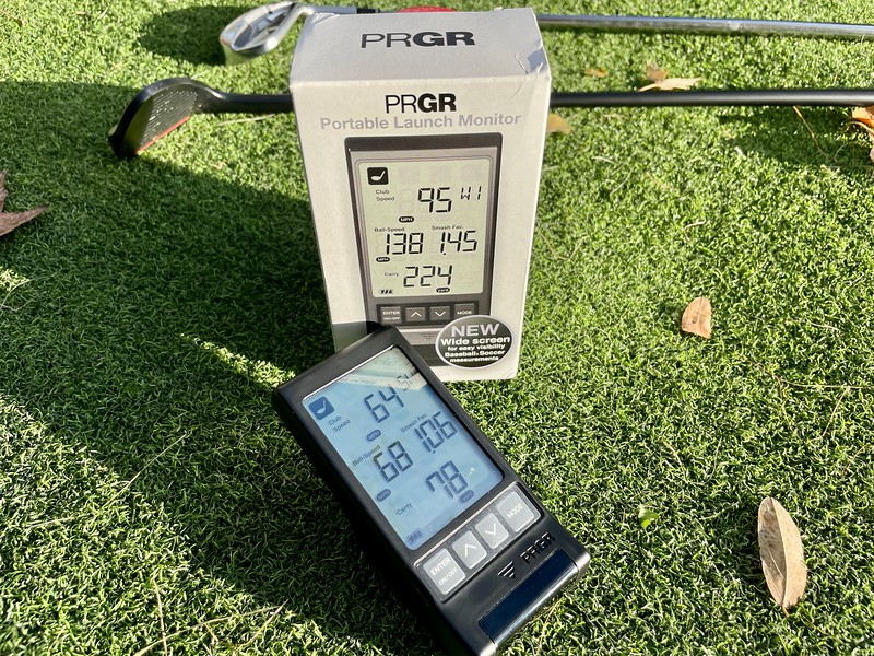 2021 prgr black portable launch monitor