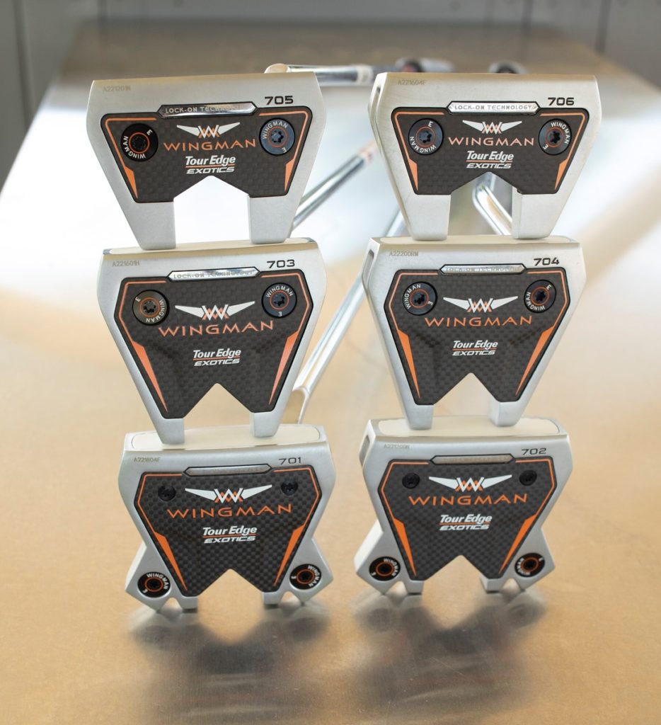 Looking at the entire lineup of Tour Edge Exotics Wingman 700 Series Putters