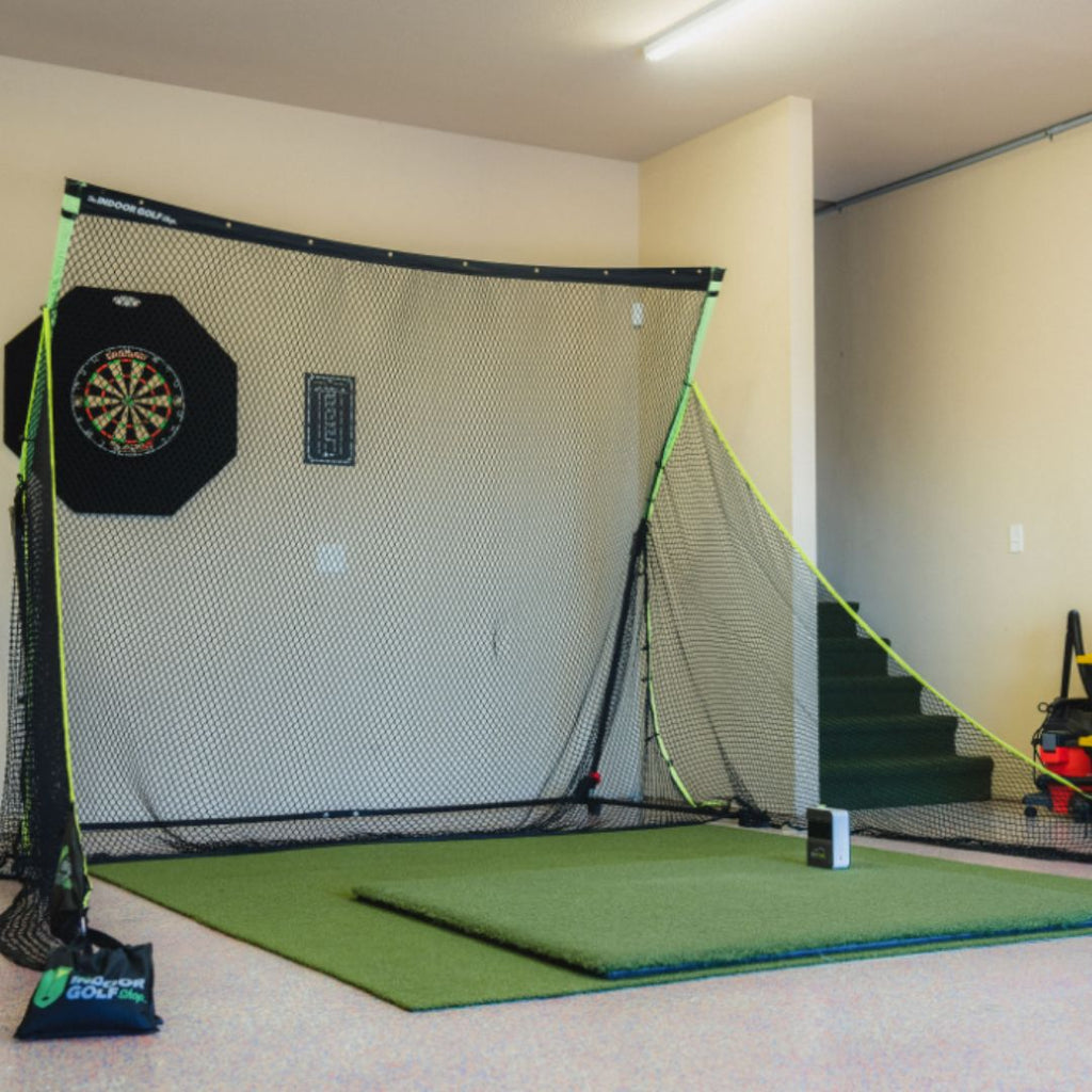 Indoor Golf Setup featuring the new SigPro mat