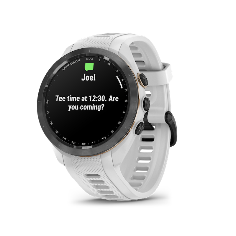 Garmin watch with online text messages