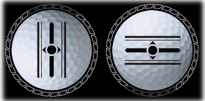 Volvik XT Soft Golf Balls alignment aid