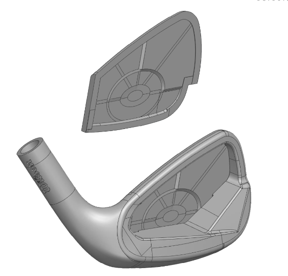CAD Drawing showing the face insert