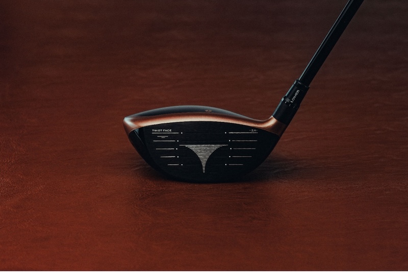 The face of the TaylorMade BRNR Mini Driver Copper